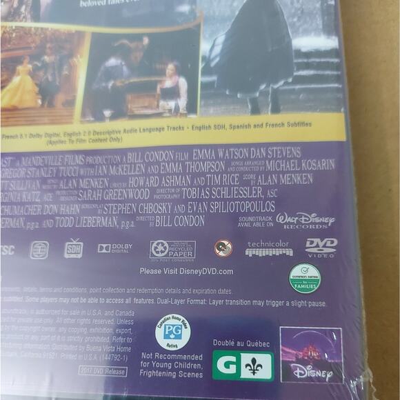 Beauty And The Beast Platinum Edition(1991) and 2017 Live Action DVD Movie Set - Picture 7 of 8